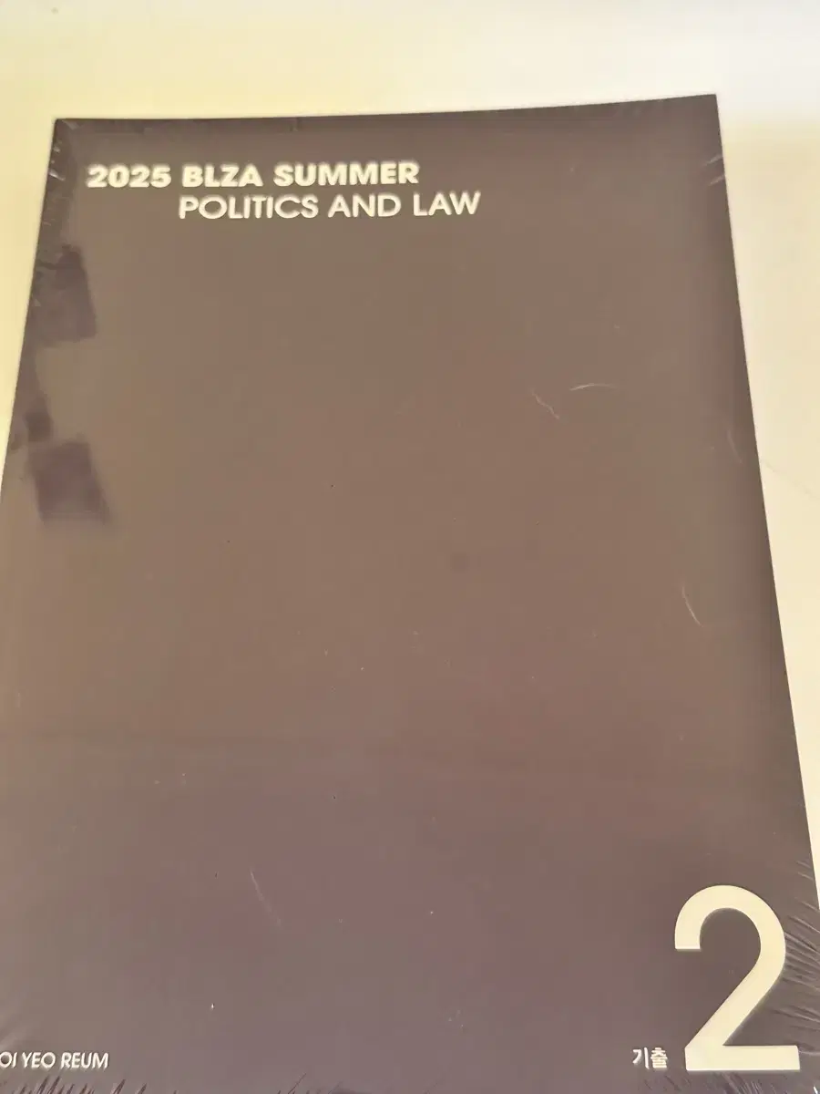 대성마이맥 2025 최여름 정치와법 기출 BLZA SUMMER